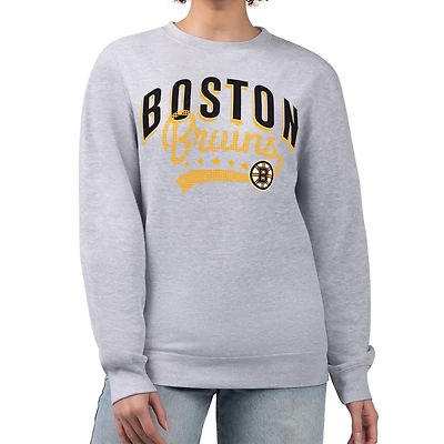G-III 4Her by Carl Banks Boston Bruins Filigree Team Graphic Fleece Pullover Sweatshirt
