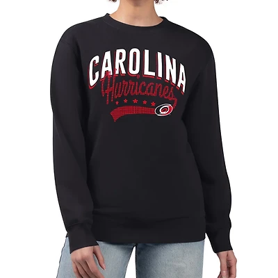 G-III 4Her by Carl Banks Carolina Hurricanes Filigree Team Graphic Fleece Pullover Sweatshirt