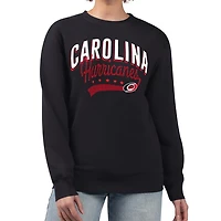 G-III 4Her by Carl Banks Carolina Hurricanes Filigree Team Graphic Fleece Pullover Sweatshirt