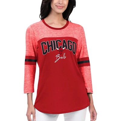 G-III 4Her by Carl Banks Chicago Bulls Play the Game 3/4-Sleeve T-Shirt