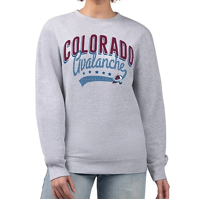 G-III 4Her by Carl Banks Colorado Avalanche Filigree Team Graphic Fleece Pullover Sweatshirt