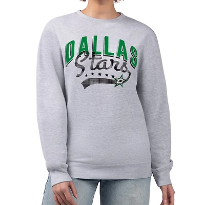 G-III 4Her by Carl Banks Dallas Stars Filigree Team Graphic Fleece Pullover Sweatshirt
