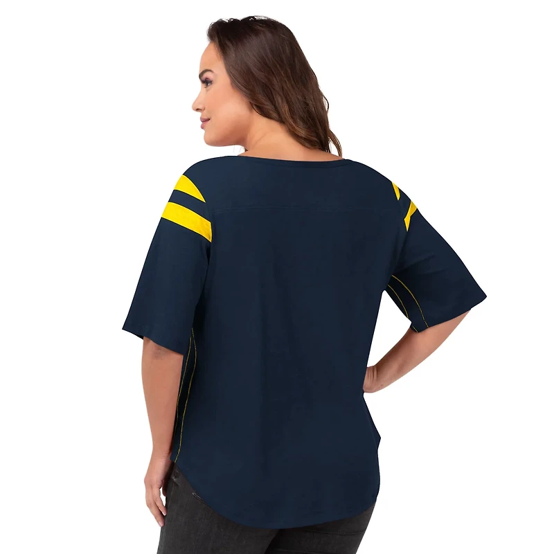 G-III 4Her by Carl Banks Michigan Wolverines Linebacker T-Shirt