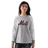 G-III 4Her by Carl Banks New York Mets Gridiron Raglan Pullover Sweatshirt