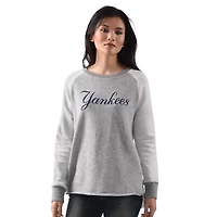 G-III 4Her by Carl Banks New York Yankees Gridiron Raglan Pullover Sweatshirt