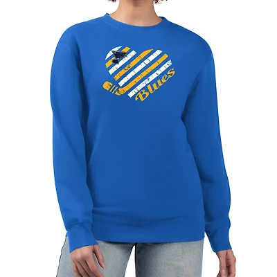 G-III 4Her by Carl Banks St Louis s Heart Graphic Pullover Sweatshirt