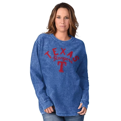 G-III 4Her by Carl Banks Texas Rangers Comfy Cord Pullover Sweatshirt