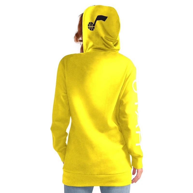 G-III 4Her by Carl Banks Utah Jazz Base Coach Pullover Hoodie