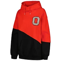 Gameday Couture / Ohio State Buckeyes Matchmaker Diagonal Cowl Pullover Hoodie