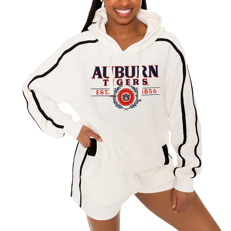 Gameday Couture Auburn Tigers Down Set Go Pullover Hoodie and Shorts