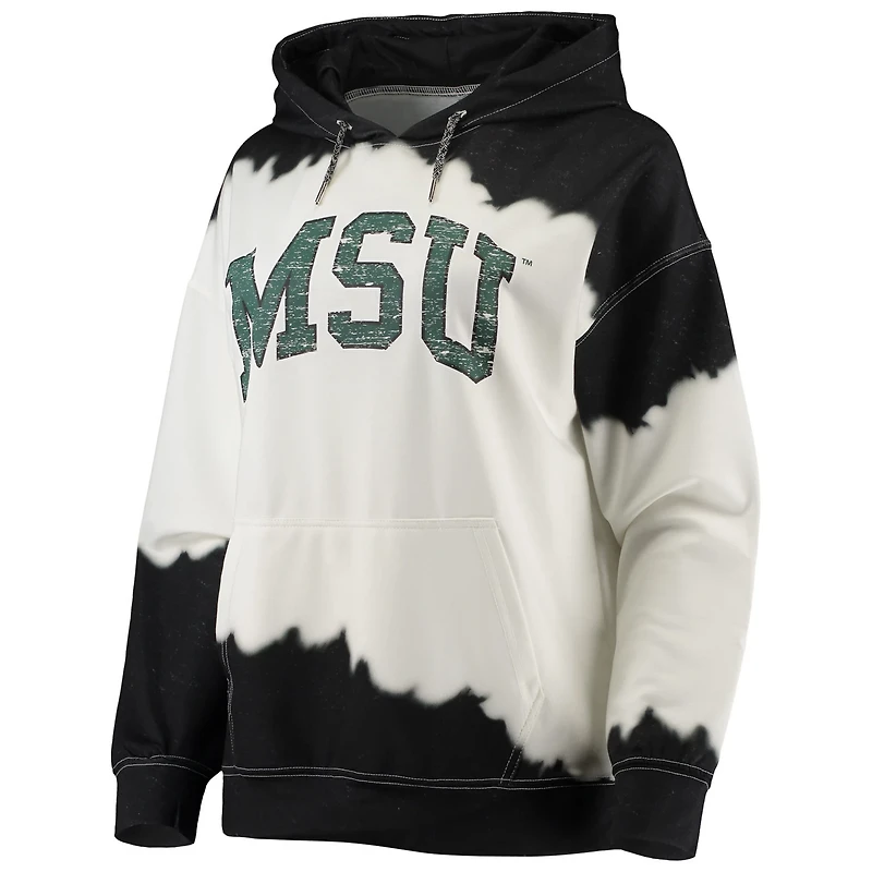 Gameday Couture Black Michigan State Spartans For the Fun Double Dip-Dyed Pullover Hoodie