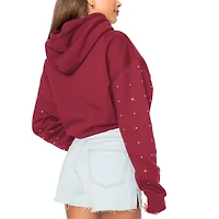 Gameday Couture Florida State Seminoles Can't Lose Rhinestone Cropped Pullover Hoodie
