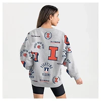 Gameday Couture Illinois Fighting Illini Always on Repeat Fleece Sweatshirt