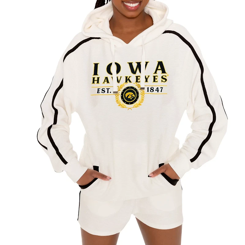 Gameday Couture Iowa Hawkeyes Down Set Go Pullover Hoodie and Shorts
