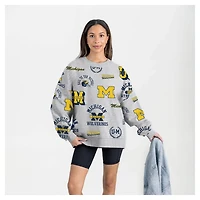 Gameday Couture Michigan Wolverines Always on Repeat Fleece Sweatshirt