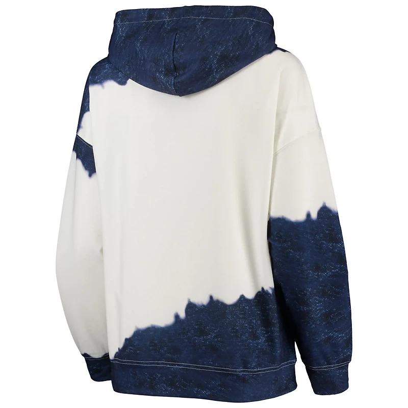 Gameday Couture Navy West Virginia Mountaineers For the Fun Double Dip-Dyed Pullover Hoodie