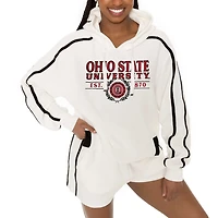 Gameday Couture Ohio State Buckeyes Down Set Go Pullover Hoodie and Shorts Set