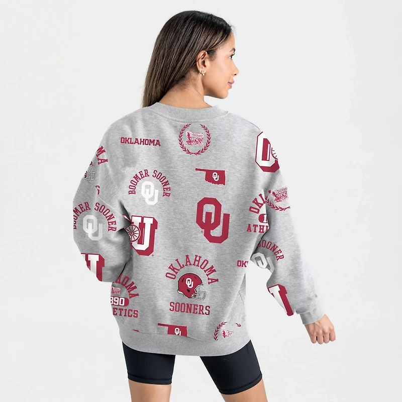 Gameday Couture Oklahoma Sooners Always on Repeat Fleece Sweatshirt