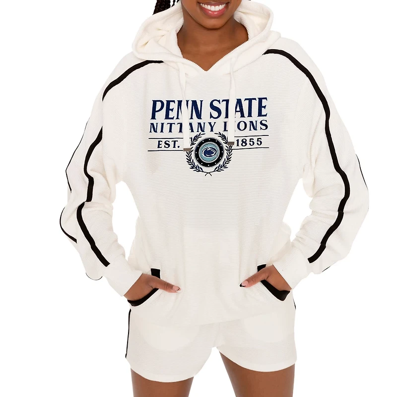 Gameday Couture Penn State Nittany Lions Down Set Go Pullover Hoodie and Shorts