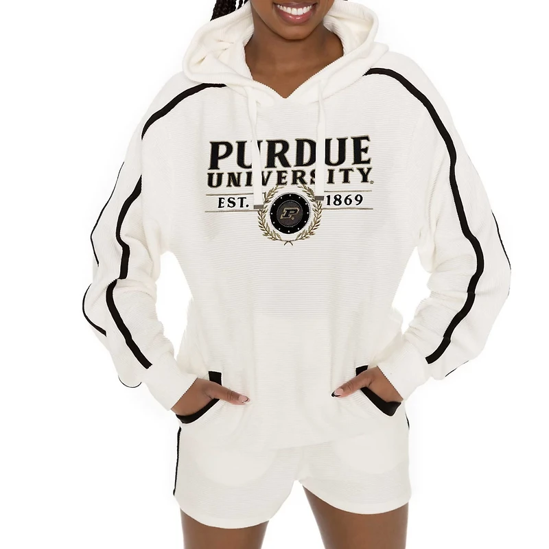 Gameday Couture Purdue Boilermakers Down Set Go Pullover Hoodie and Shorts