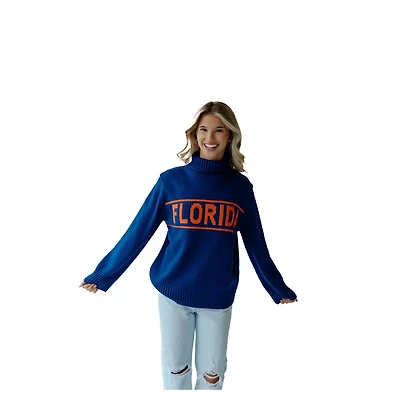 Gameday Social Florida Gators Chenille Turtleneck Sweater