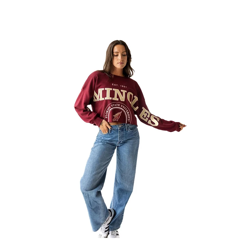 Gameday Social Florida State Seminoles Phipps Cropped Sweatshirt