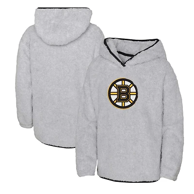 Girls Youth Boston Bruins Ultimate Teddy Fleece Pullover Hoodie