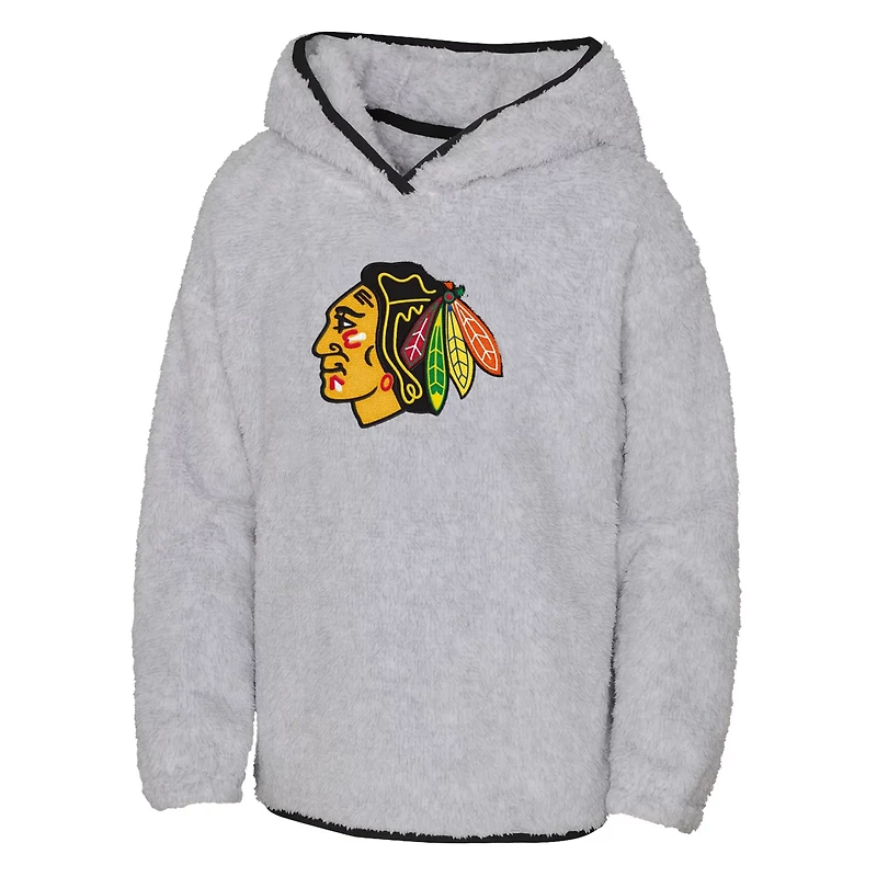 Girls Youth Chicago Blackhawks Ultimate Teddy Fleece Pullover Hoodie