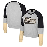Girls Youth Colosseum Purdue Boilermakers Katinka Rhinestone Pullover Sweatshirt