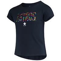 Girls Youth New Era Houston Astros Flip Sequin T-Shirt