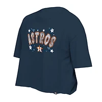 Girls Youth New Era Houston Astros Flip Sequin Team T-Shirt