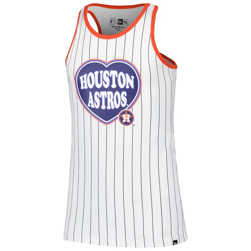 Girls Youth New Era Houston Astros Pinstripe Tank Top