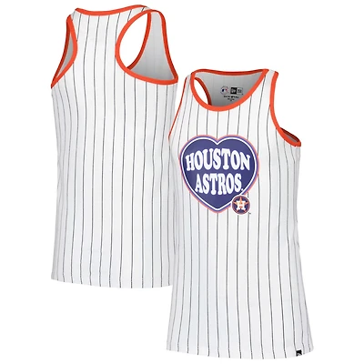 Girls Youth New Era Houston Astros Pinstripe Tank Top