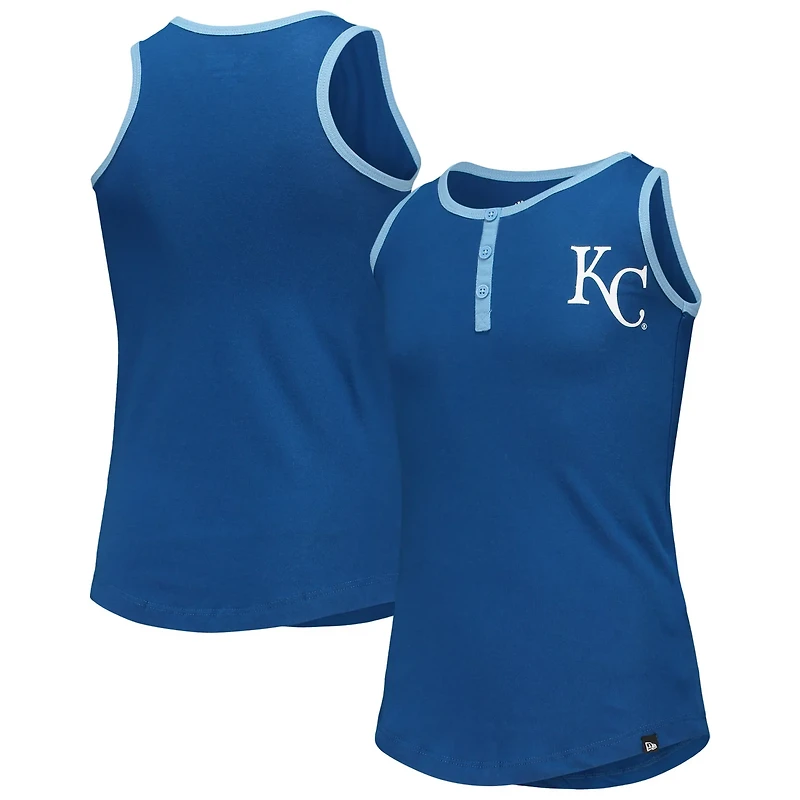 Girls Youth New Era Kansas City s Henley Tank Top