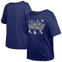 Girls Youth New Era Light Los Angeles Dodgers Flip Sequin Team T-Shirt