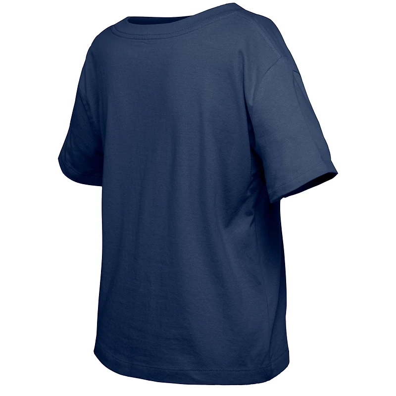 Girls Youth New Era Light New York Yankees Flip Sequin Team T-Shirt