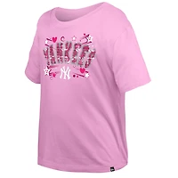 Girls Youth New Era Light York Yankees Flip Sequin Team T-Shirt