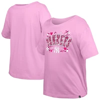 Girls Youth New Era Light York Yankees Flip Sequin Team T-Shirt