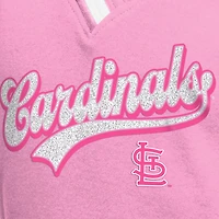 Girls Youth New Era St Louis Cardinals Mommy  Me Raglan V-Neck T-Shirt