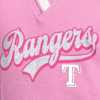 Girls Youth New Era Texas Rangers Mommy  Me Raglan V-Neck T-Shirt
