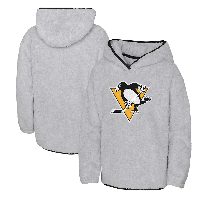 Girls Youth Pittsburgh Penguins Ultimate Teddy Fleece Pullover Hoodie