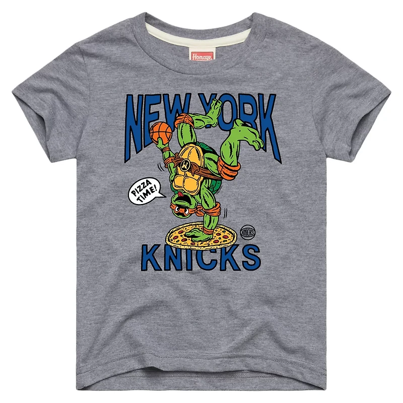 Homage New York Knicks x Teenage Mutant Ninja Turtles Michelangelo Tri-Blend T-Shirt