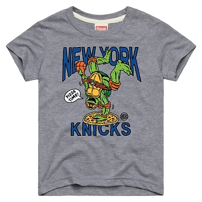Homage New York Knicks x Teenage Mutant Ninja Turtles Michelangelo Tri-Blend T-Shirt
