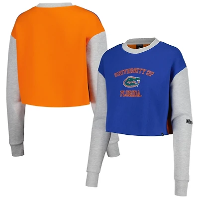 Hype and Vice Florida Gators Colorblock Rookie Crew Pullover Sweatshirt