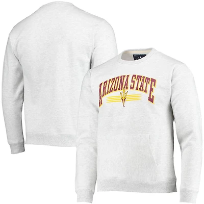 League Collegiate Wear Heathered Gray Arizona State Sun Devils Upperclassman Pocket Pullover Sweatshirt