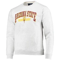 League Collegiate Wear Heathered Gray Arizona State Sun Devils Upperclassman Pocket Pullover Sweatshirt