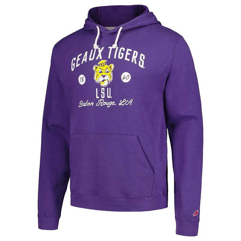 League Collegiate Wear LSU Tigers Bendy Arch Essential Pullover Hoodie