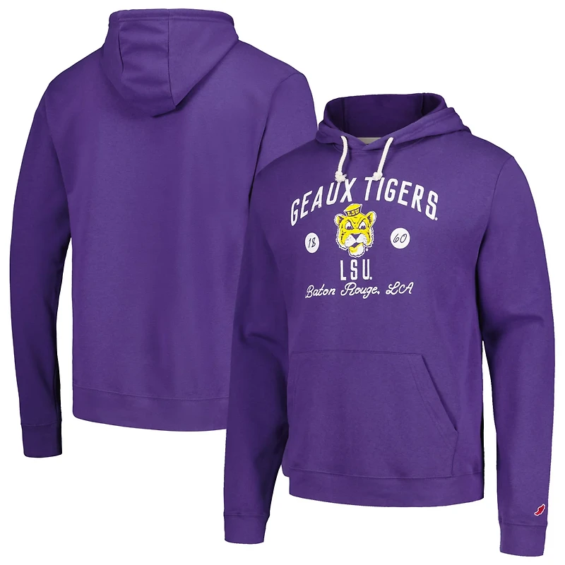 League Collegiate Wear LSU Tigers Bendy Arch Essential Pullover Hoodie
