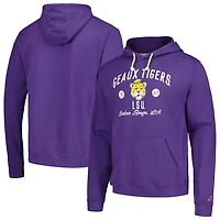 League Collegiate Wear LSU Tigers Bendy Arch Essential Pullover Hoodie