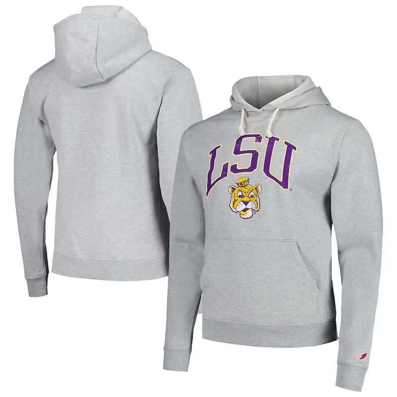 League Collegiate Wear LSU Tigers Tall Arch Essential Pullover Hoodie